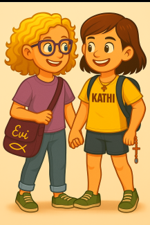 Kathi und Evi Hand in Hand