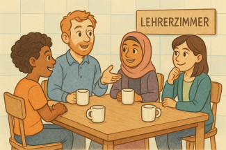 Die Expertengruppe am Tisch